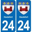 24 Coursac blason autocollant plaque stickers département