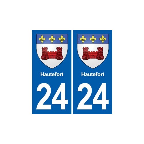 24 Coursac blason autocollant plaque stickers département