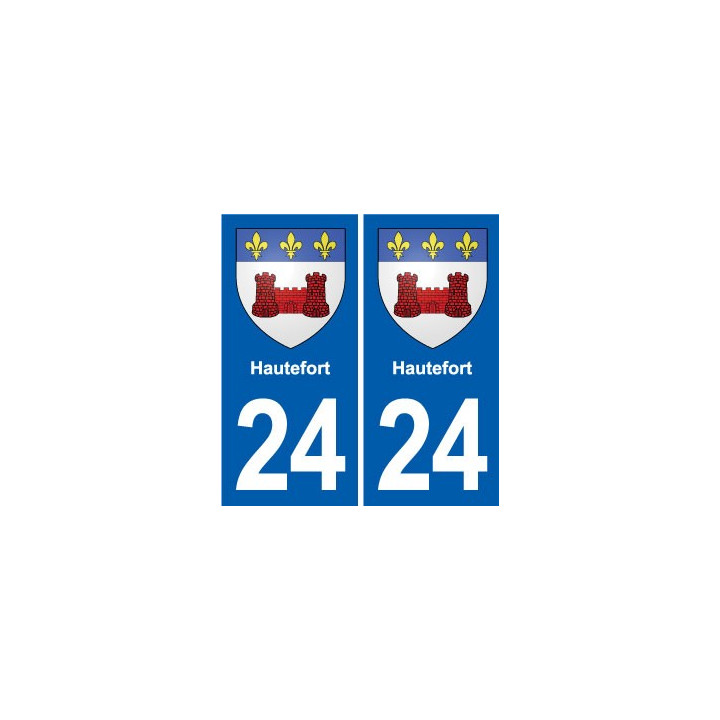 24 Coursac blason autocollant plaque stickers département