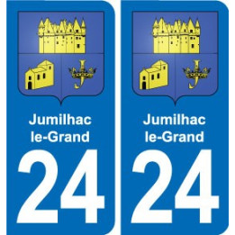 24 Coursac blason autocollant plaque stickers département