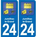 24 Coursac blason autocollant plaque stickers département