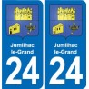 24 Coursac blason autocollant plaque stickers département