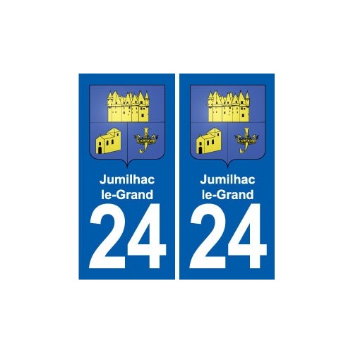 24 Coursac blason autocollant plaque stickers département