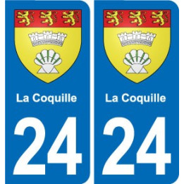 24 Coursac blason autocollant plaque stickers département