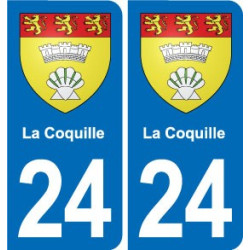 24 Coursac blason autocollant plaque stickers département