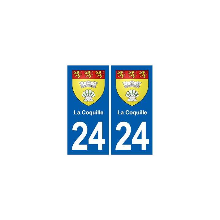 24 Coursac blason autocollant plaque stickers département