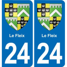 24 Coursac blason autocollant plaque stickers département