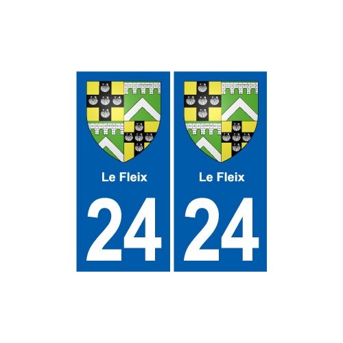 24 Coursac blason autocollant plaque stickers département