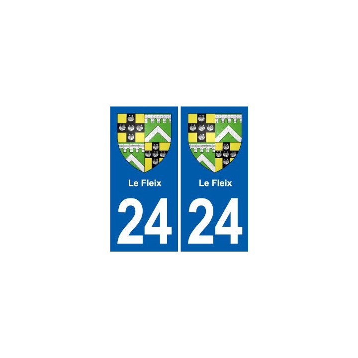 24 Coursac blason autocollant plaque stickers département