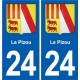 24 Coursac blason autocollant plaque stickers département