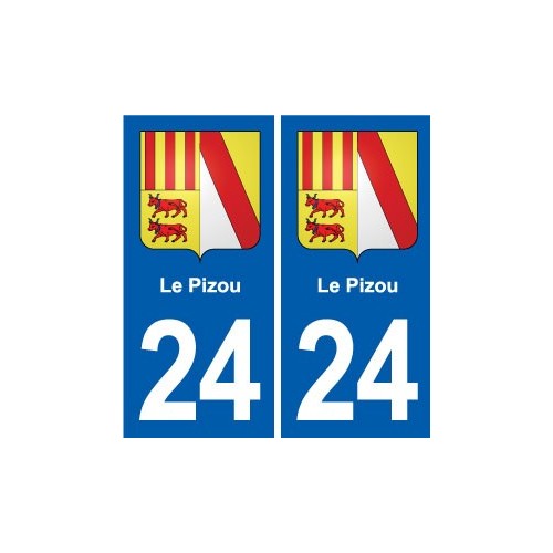 24 Coursac blason autocollant plaque stickers département