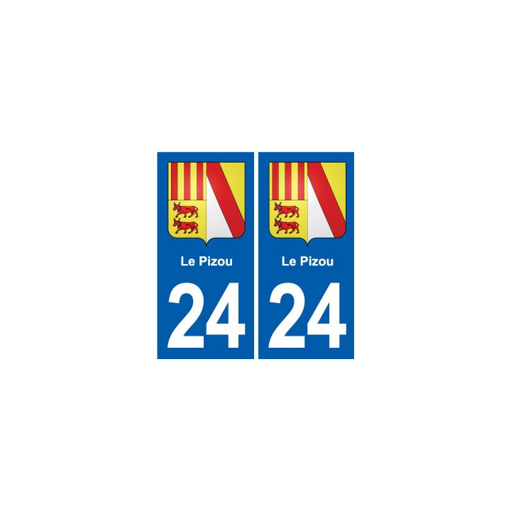 24 Coursac blason autocollant plaque stickers département