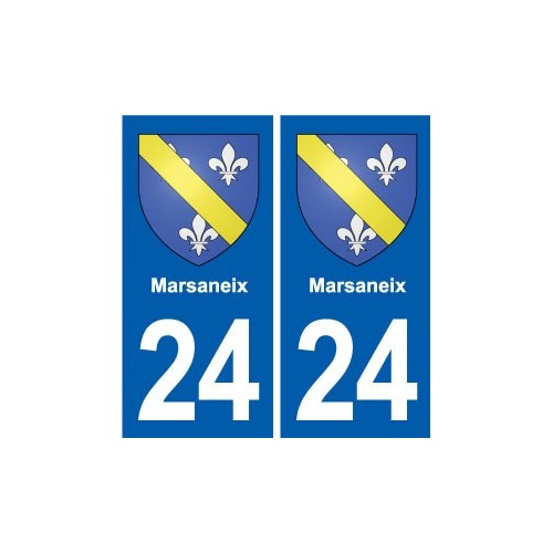 24 Coursac blason autocollant plaque stickers département