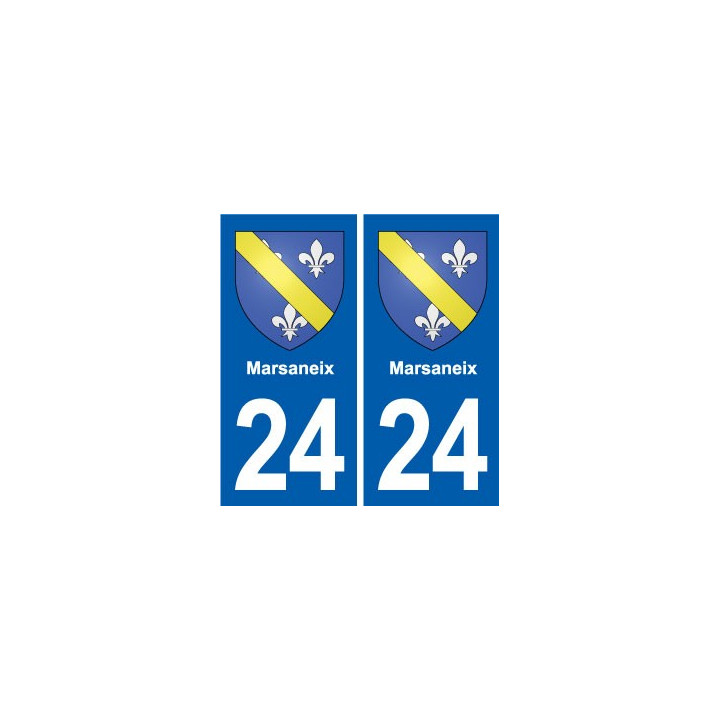 24 Coursac blason autocollant plaque stickers département