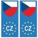 République Tchèque europe drapeau Autocollant