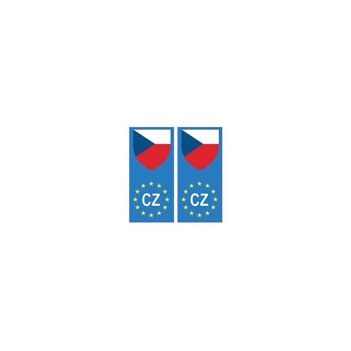 République Tchèque europe drapeau Autocollant