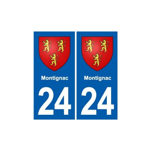 24 Coursac blason autocollant plaque stickers département