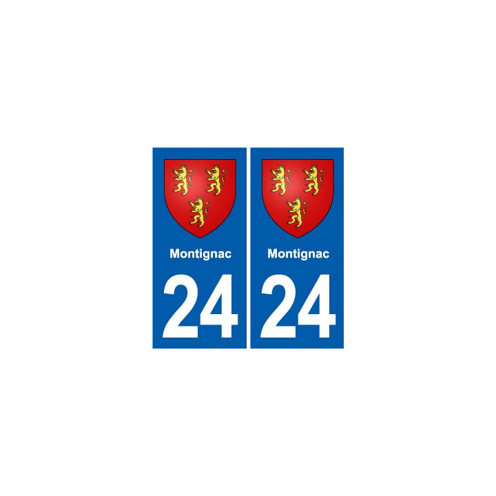 24 Coursac blason autocollant plaque stickers département