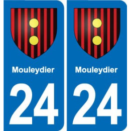24 Coursac blason autocollant plaque stickers département