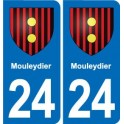 24 Coursac blason autocollant plaque stickers département