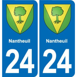24 Coursac blason autocollant plaque stickers département
