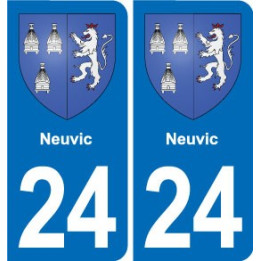 24 Coursac blason autocollant plaque stickers département
