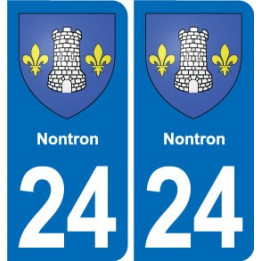 24 Coursac blason autocollant plaque stickers département