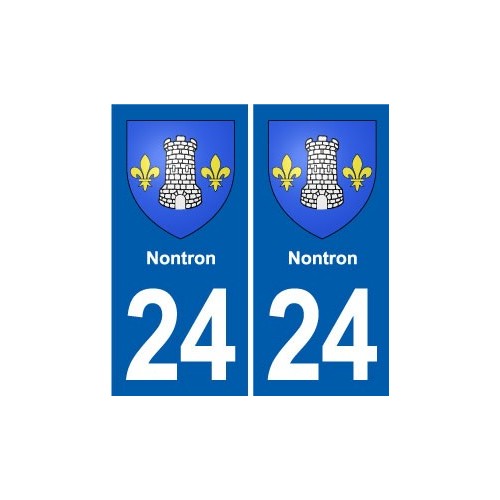 24 Coursac blason autocollant plaque stickers département