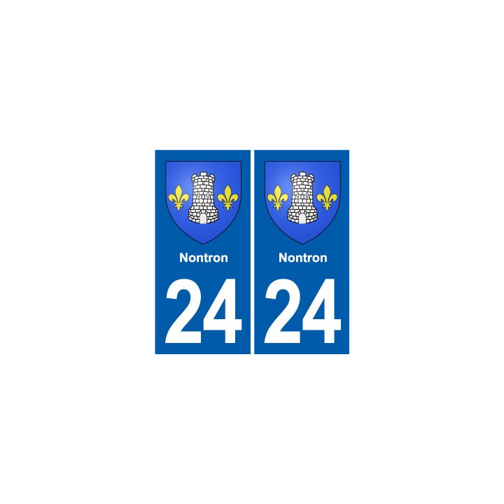 24 Coursac blason autocollant plaque stickers département