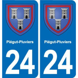 24 Coursac blason autocollant plaque stickers département