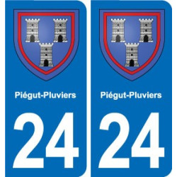 24 Coursac blason autocollant plaque stickers département