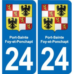 24 Coursac blason autocollant plaque stickers département