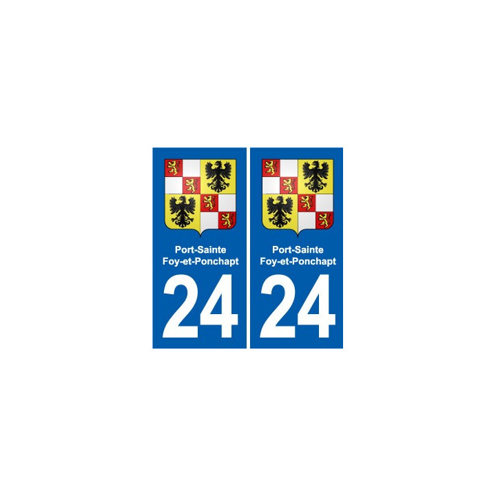 24 Coursac blason autocollant plaque stickers département