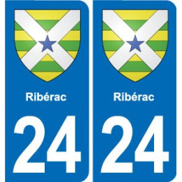 24 Coursac blason autocollant plaque stickers département