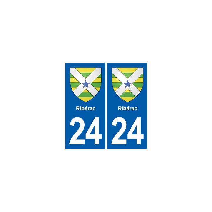 24 Coursac blason autocollant plaque stickers département