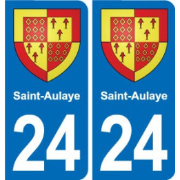 24 Coursac blason autocollant plaque stickers département