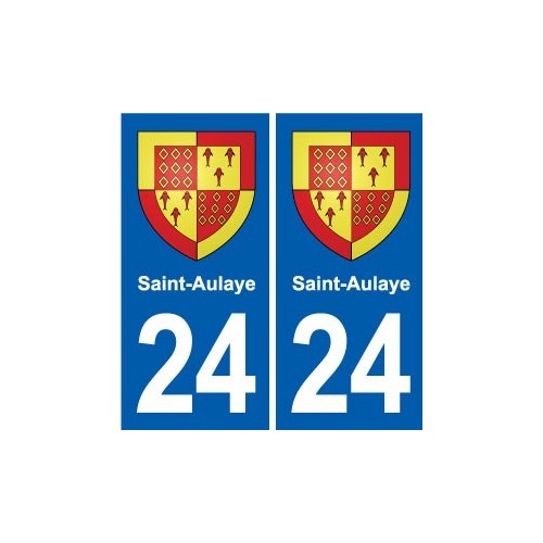 24 Coursac blason autocollant plaque stickers département