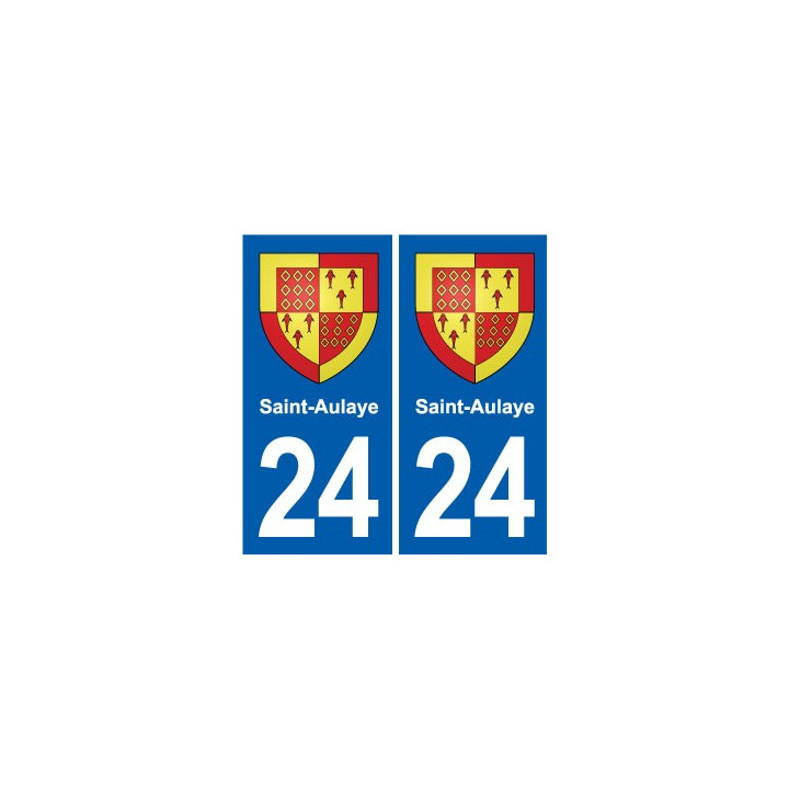 24 Coursac blason autocollant plaque stickers département