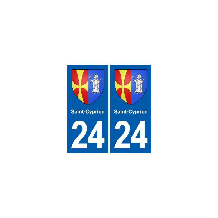 24 Coursac blason autocollant plaque stickers département