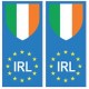 Irlande europe drapeau Autocollant