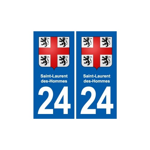 24 Coursac blason autocollant plaque stickers département