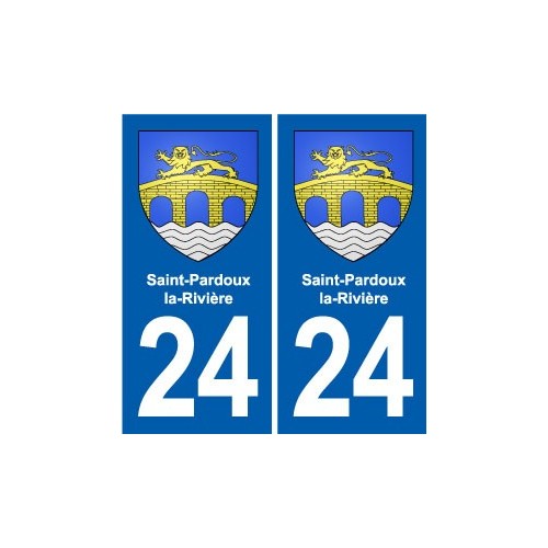 24 Coursac blason autocollant plaque stickers département