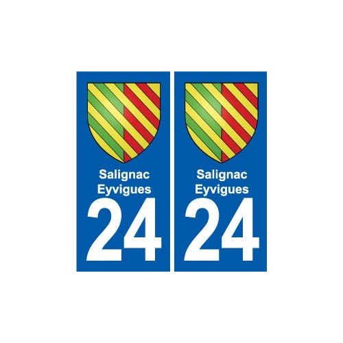 24 Coursac blason autocollant plaque stickers département