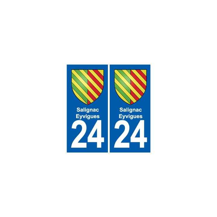24 Coursac blason autocollant plaque stickers département