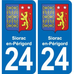 24 Coursac blason autocollant plaque stickers département