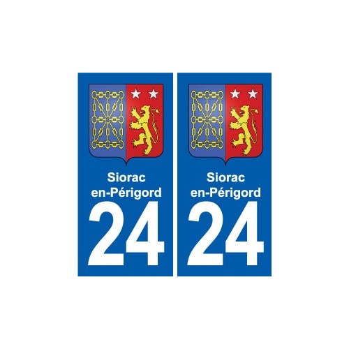 24 Coursac blason autocollant plaque stickers département