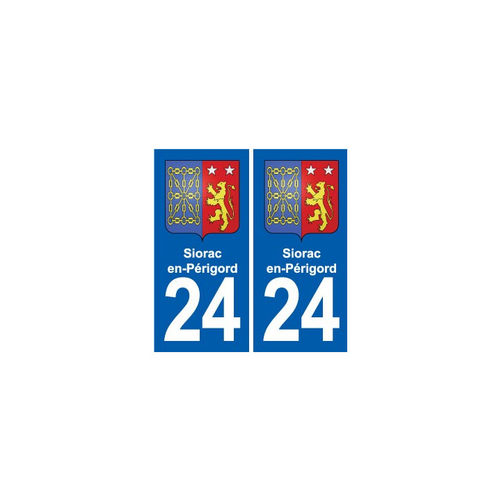 24 Coursac blason autocollant plaque stickers département
