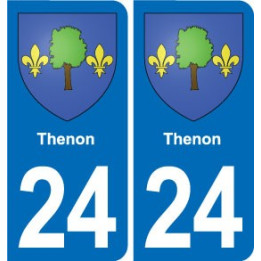 24 Coursac blason autocollant plaque stickers département