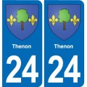 24 Thenon wappen aufkleber typenschild aufkleber-abteilung