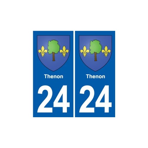 24 Coursac blason autocollant plaque stickers département